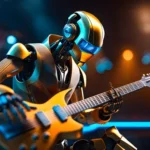 Robo tocando guitarra